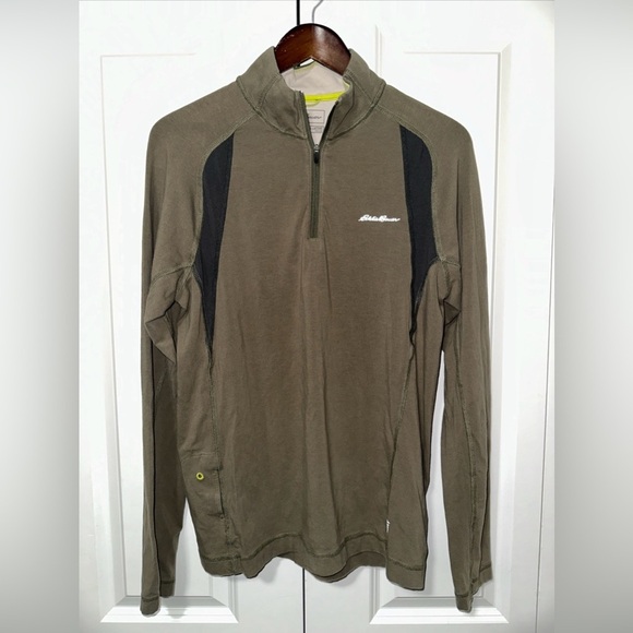 Eddie Bauer Other - Eddie Bauer Active FreeDry Lightweight Quarterzip Longsleeve M Green